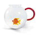 WD LIFESTYLE Brocca In Vetro Borosilicato 1,7 Lt Decoro Pesciolino Rosso - 565PES