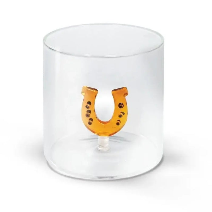 WD LIFESTYLE Bicchiere In Vetro 250 Ml Decoro Ferro Di Cavallo Monterey Line