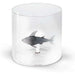 WD LIFESTYLE Bicchiere In Vetro Borosilicato 250Ml Decoro Squalo - 566SQU