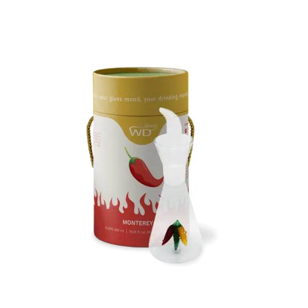 WD LIFESTYLE Oliera In Vetro Borosilicato 250 Ml Decoro Peperoncino - 645PEP