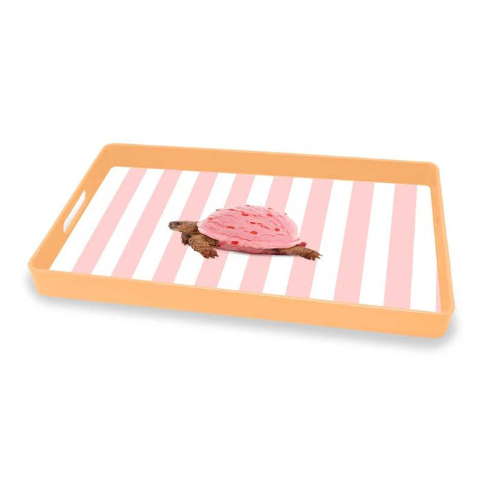 WD LIFESTYLE Vassoio Rettangolare 40X25 Cm Decoro Tartaruga - 692TAR