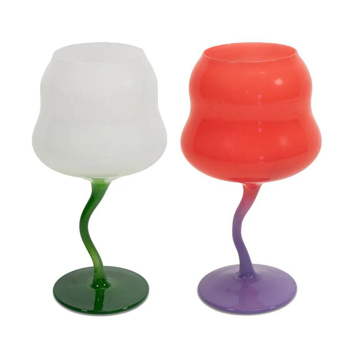 WD LIFESTYLE Set 2 Calici Cocktail In Vetro Multicolore 450 Ml - 722A