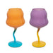 WD LIFESTYLE Set 2 Calici Cocktail Capacità 450 Ml Colori Arancione E Azzurro, Viola E Giallo