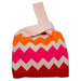 WD LIFESTYLE Borsa Nodo Lavorata A Maglia Decorazione Zig Zag 30 X 2 X 31 Cm - 796ZIG