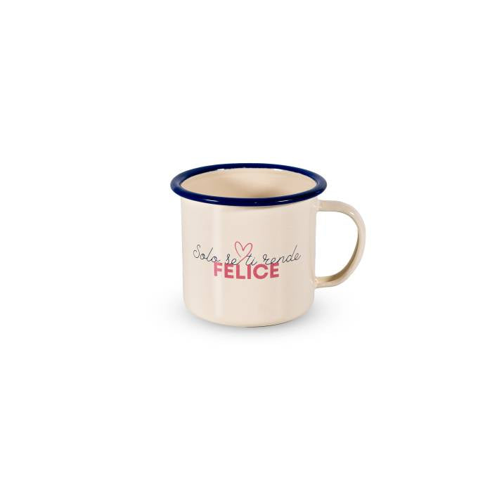 WD LIFESTYLE Mug In Latta 350 Ml Decoro Solo Se Ti Rende Felice. - 804FEL
