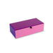 WD LIFESTYLE Cofanetto In Vetro 22X11X6,5 Cm Rosa Fucsia Viola - 818RO