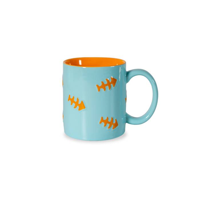 WD LIFESTYLE Tazza In Stoneware Decoro Lisca Arancione - 864LAR