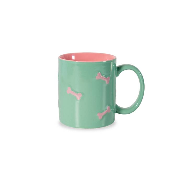 WD LIFESTYLE Tazza In Stoneware Decoro Osso Rosa - 864ORO