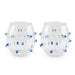 WD LIFESTYLE Set 2 Bicchieri 350 Ml Con Decori Blu Monterey Line - 879SPI