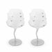 WD LIFESTYLE Set 2 Calici Cocktail 450 Ml Decoro Cuori Bianchi Samarcanda Line - 881B