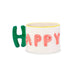 WD LIFESTYLE Tazza Colazione In Stoneware 440 Ml Decoro Happy Verde Rosa Amsterdam Line - 897HAP