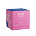WD LIFESTYLE Set 2 Tazze 230 Ml In Vetro Con Piattino Decorazione Rosa E Blu - 922A