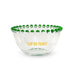WD LIFESTYLE Set 2 Ciotole 500 Ml In Vetro Con Scritta Giallo E Verde - 923B