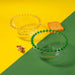 WD LIFESTYLE Set 2 Ciotole 500 Ml In Vetro Con Scritta Giallo E Verde - 923B