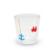 WD LIFESTYLE Bicchiere Vetro Borosilicato 250 Ml Decoro Granchio Con Ancora Monterey Line - 927ANC