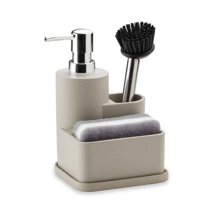 WD LIFESTYLE Set Contenitore Sapone, Spugna E Spazzola - 942BE
