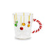 WD LIFESTYLE Tazza Di Natale In Vetro Con Palline Di Natale E Manico Candy