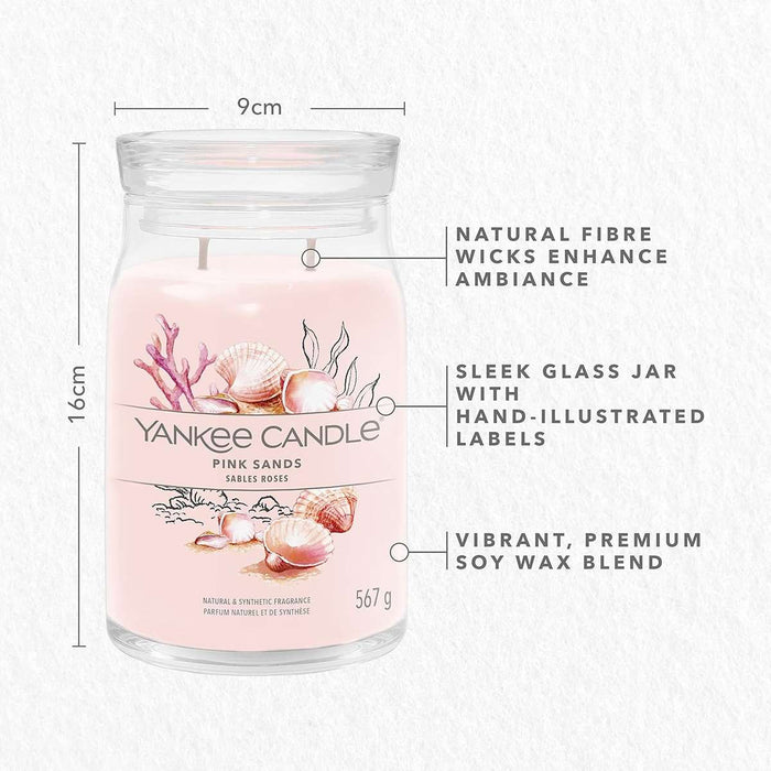 YANKEE CANDLE Giara Grande Signature Pink Sands - 1629962E