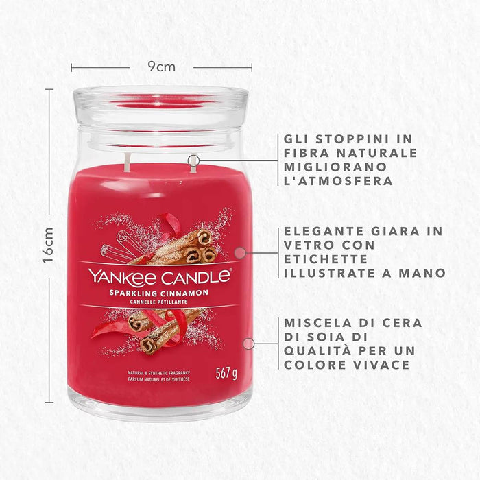 YANKEE CANDLE Giara Grande Sparkling Cinnamon - 1629975E