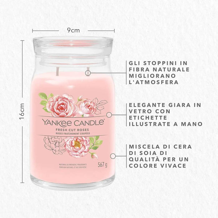 YANKEE CANDLE Giara Grande Fresh Cut Roses - 1630682E