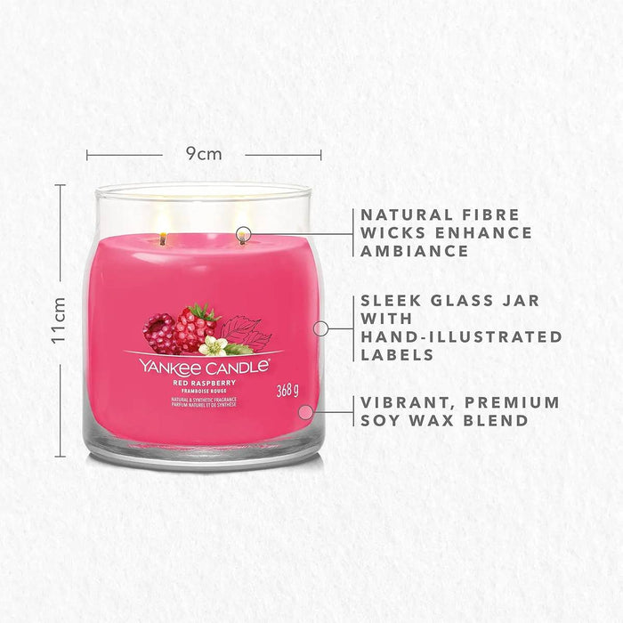 YANKEE CANDLE Giara Media Red Raspberry - 1701386E