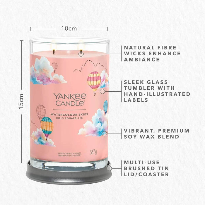 YANKEE CANDLE Tumbler Grande Watercolour Skies - 1734811E