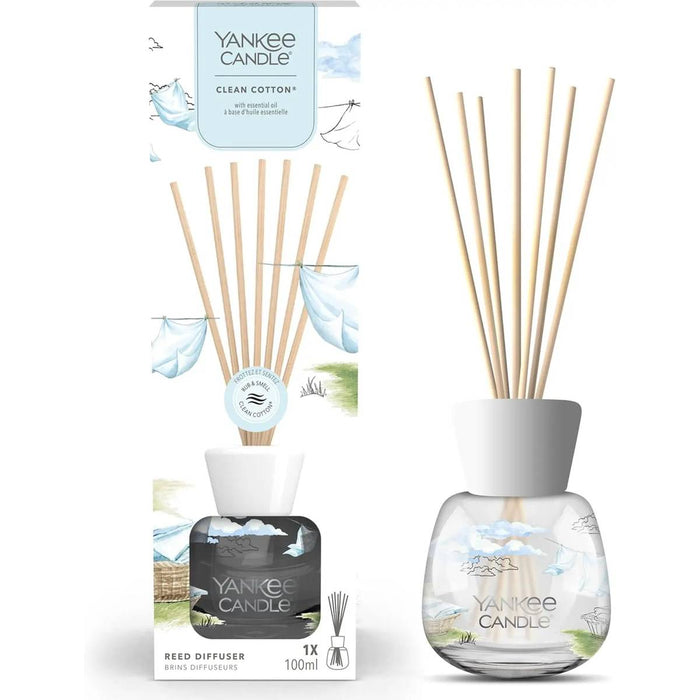 YANKEE CANDLE Diffusore A Bastoncini Clean Cotton - 1745742E
