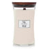YANKEE CANDLE Woodwick Giara Grande White Teak