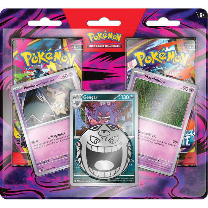 GAMEVISION Pokémon Megaevoluzione Blister 2 Buste Gengar, Marshadow E Mimikyu