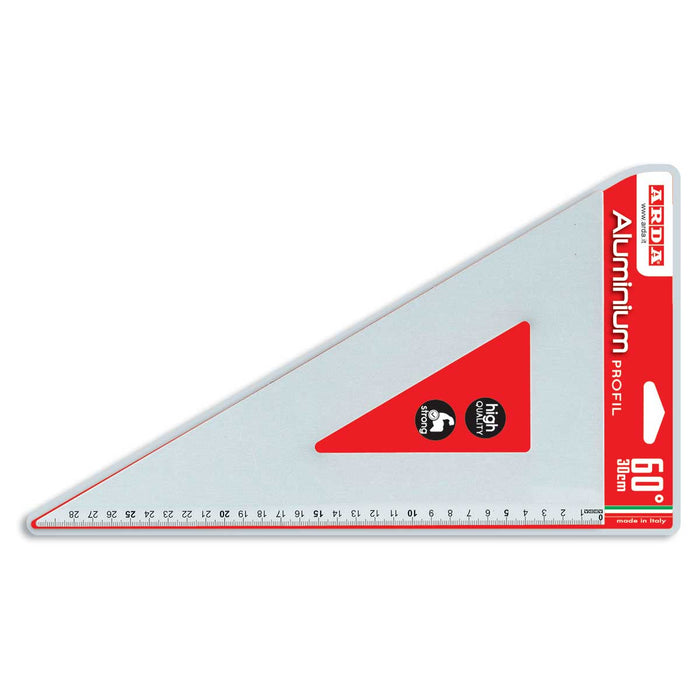 ARDA Squadra In Alluminio 60° Cm. 30 Profil - 18132