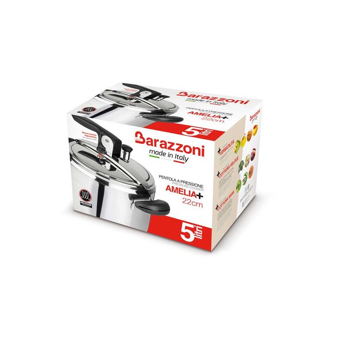 BARAZZONI Pentola Pressione Amelia Piu' L 3.5 Nera - 52604500358010