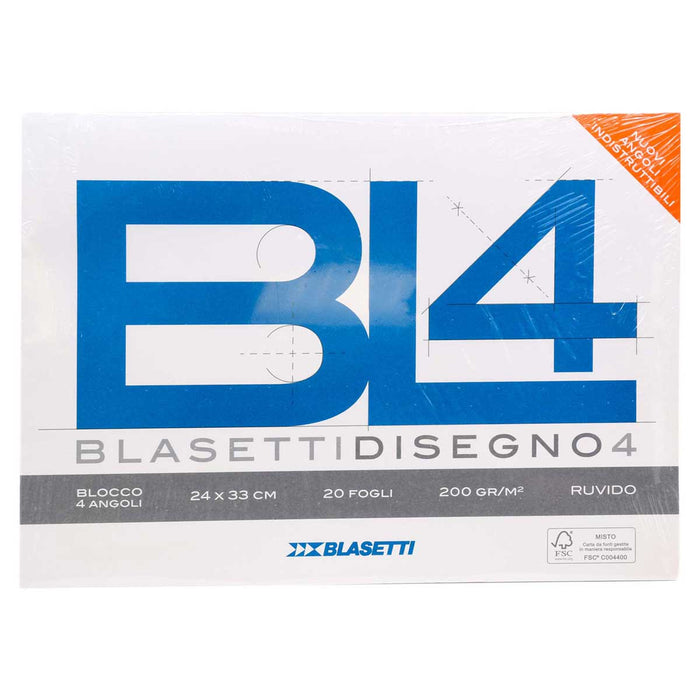 BLASETTI Blocco Disegno Bl4 F.To 24X33 Ruvido - 6172