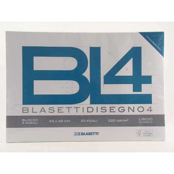 BLASETTI Blocco Disegno Bl4 F.To 33X48 Liscio Riquadrato. - 6177