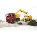 BRUDER Camion Man Con Escavatore Liebherr - 02751