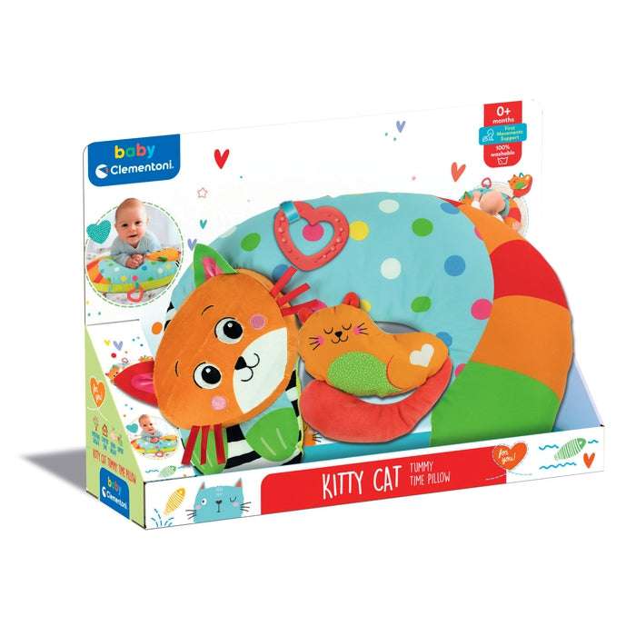 CLEMENTONI Kitty Cat Tummy Pillow - Cuscino Neonato - 17800