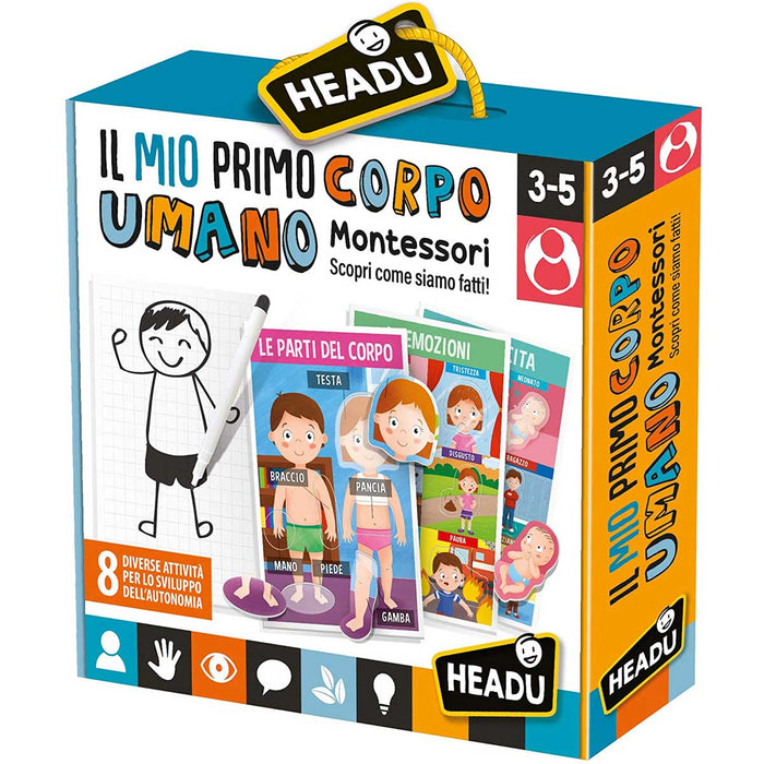 HEADU Il Mio Primo Corpo Umano Montessori - IT28108
