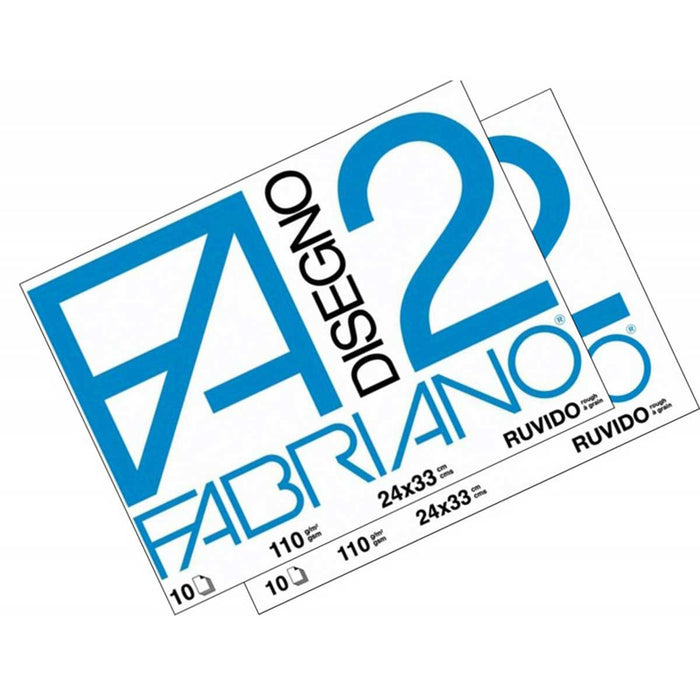 FABRIANO Album Da Disegno Punto Metallico F2 24X33 Ruvido - FAB04004110