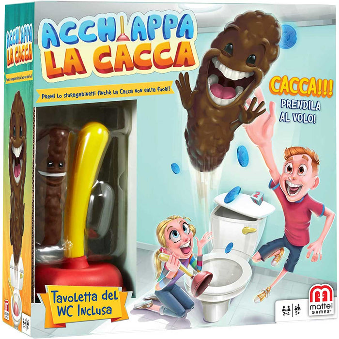 MATTEL - Mattel Games Acchiappa La Cacca Gioco Da Tavolo, Regalo Per Bambini 5+ Anni - FWW30