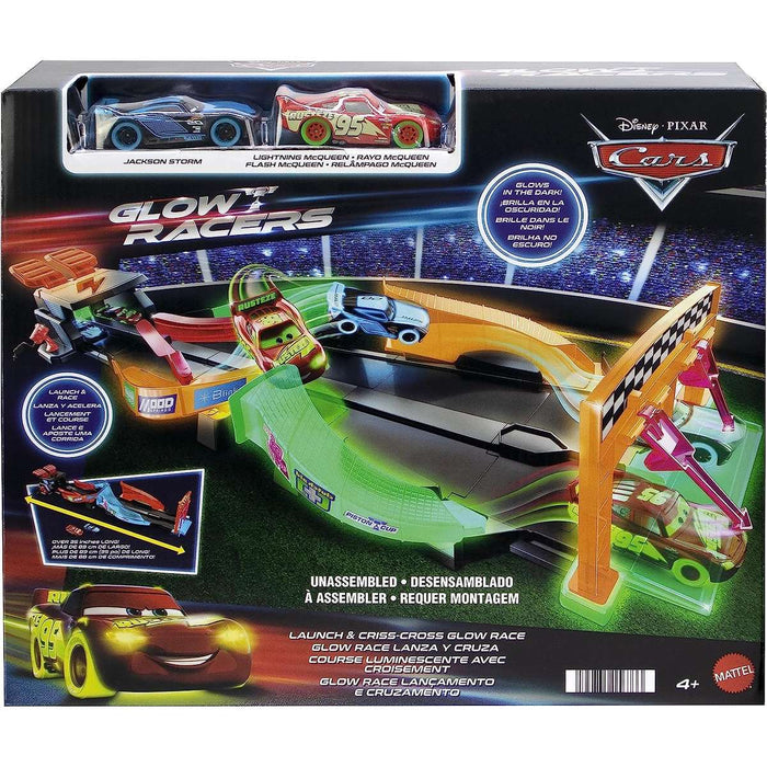MATTEL Cars Pista Fluo Incrociata Kdfall Glow - HPD80