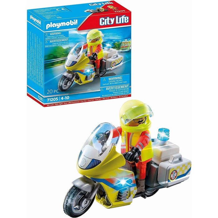 PLAYMOBIL Soccorritore Con Moto - 71205