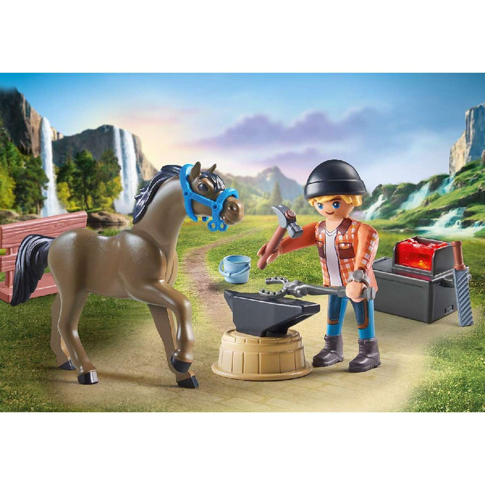 PLAYMOBIL Maniscalco Con Cavallo - 71357