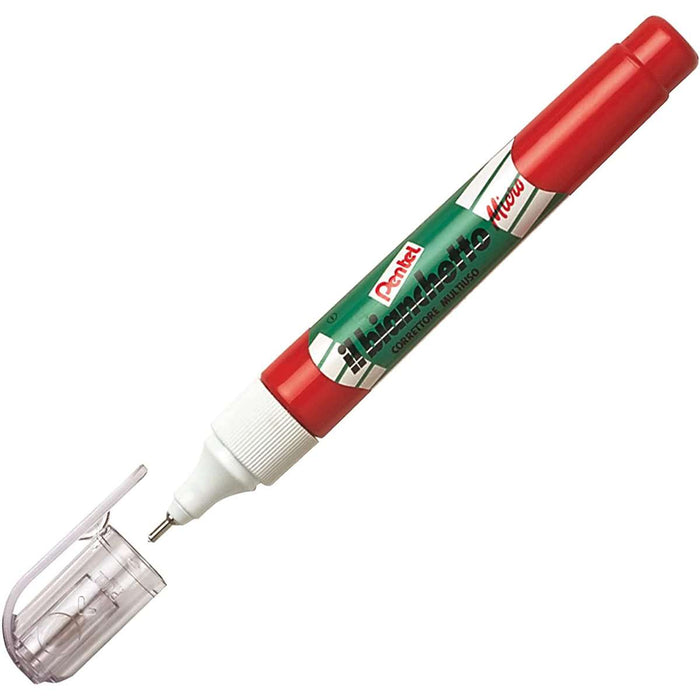PENTEL Correttore Il Bianchetto Micro 7 Ml Punta Fine - ZL63-WI