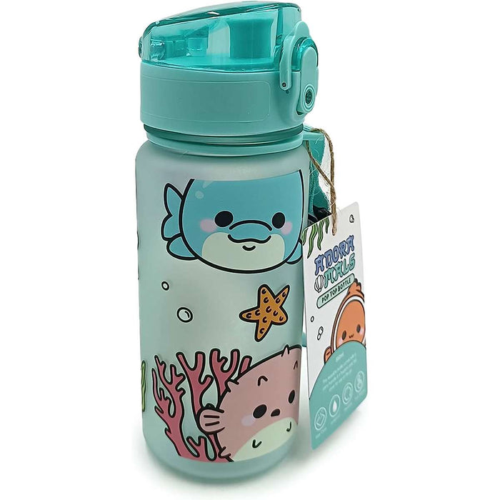 PUCKATOR Borraccia Bambini A Scatto Tema Animali Marini 350Ml - BOT211
