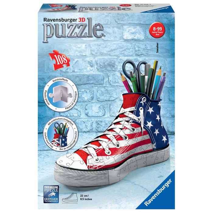RAVENSBURGER Sneaker Flag Puzzle 3D Portapenne - 12549