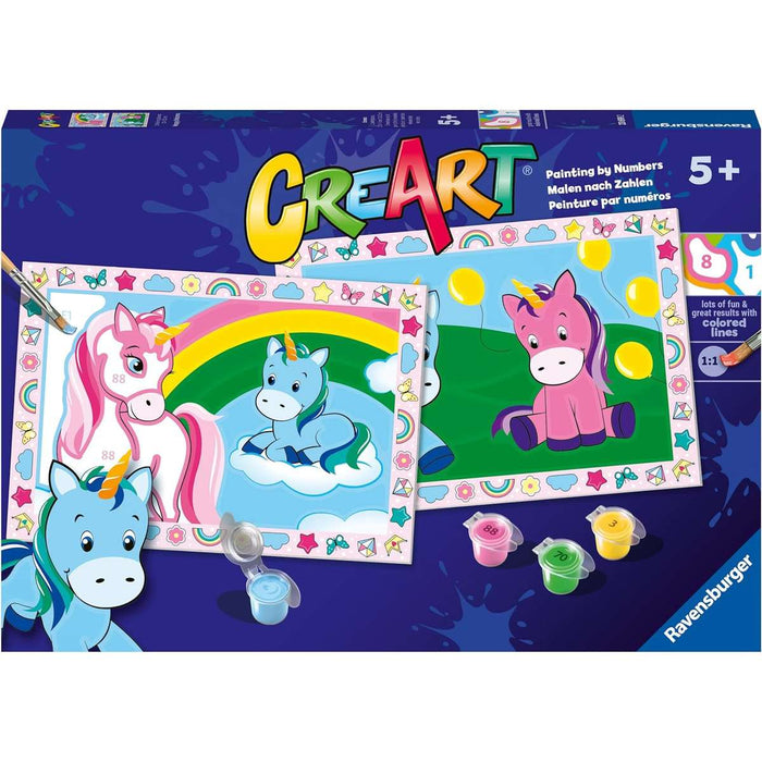 RAVENSBURGER Creart Serie Junior 2 Pz Divertenti Unicorni - 23699