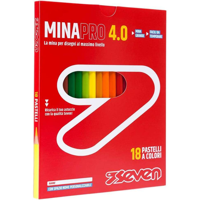 SEVEN Pastelli Mina 4.0 - Confezione 18 Colori - 900102364-000