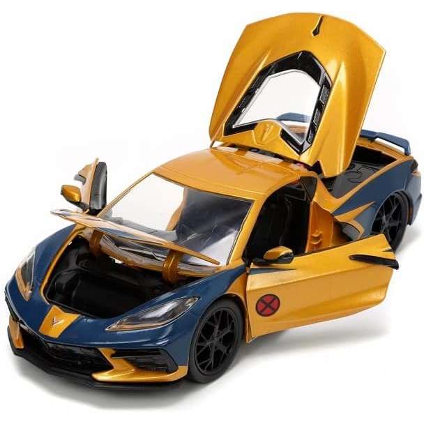 JADA Auto 1:24 Marvel X-Men Wolverine Chevy Corvette - 253225025
