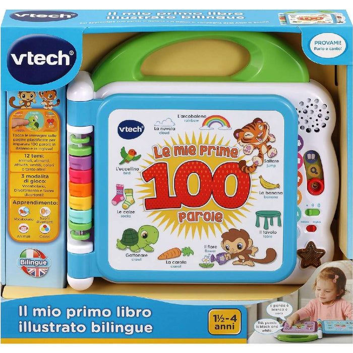VTECH Il Mio Libro Illustrato - Le Mie Prime 100 Parole - 80-601507